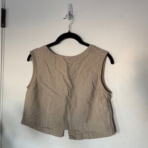 A New Day Tan Crop Top